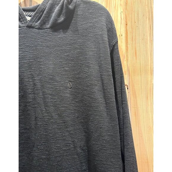 VOLCOM MEN'S PULLOVER LIGHTWEIGHT SKATER HOODIE / 2XL / BLACK / LONG JOHN - Picture 3 of 6
